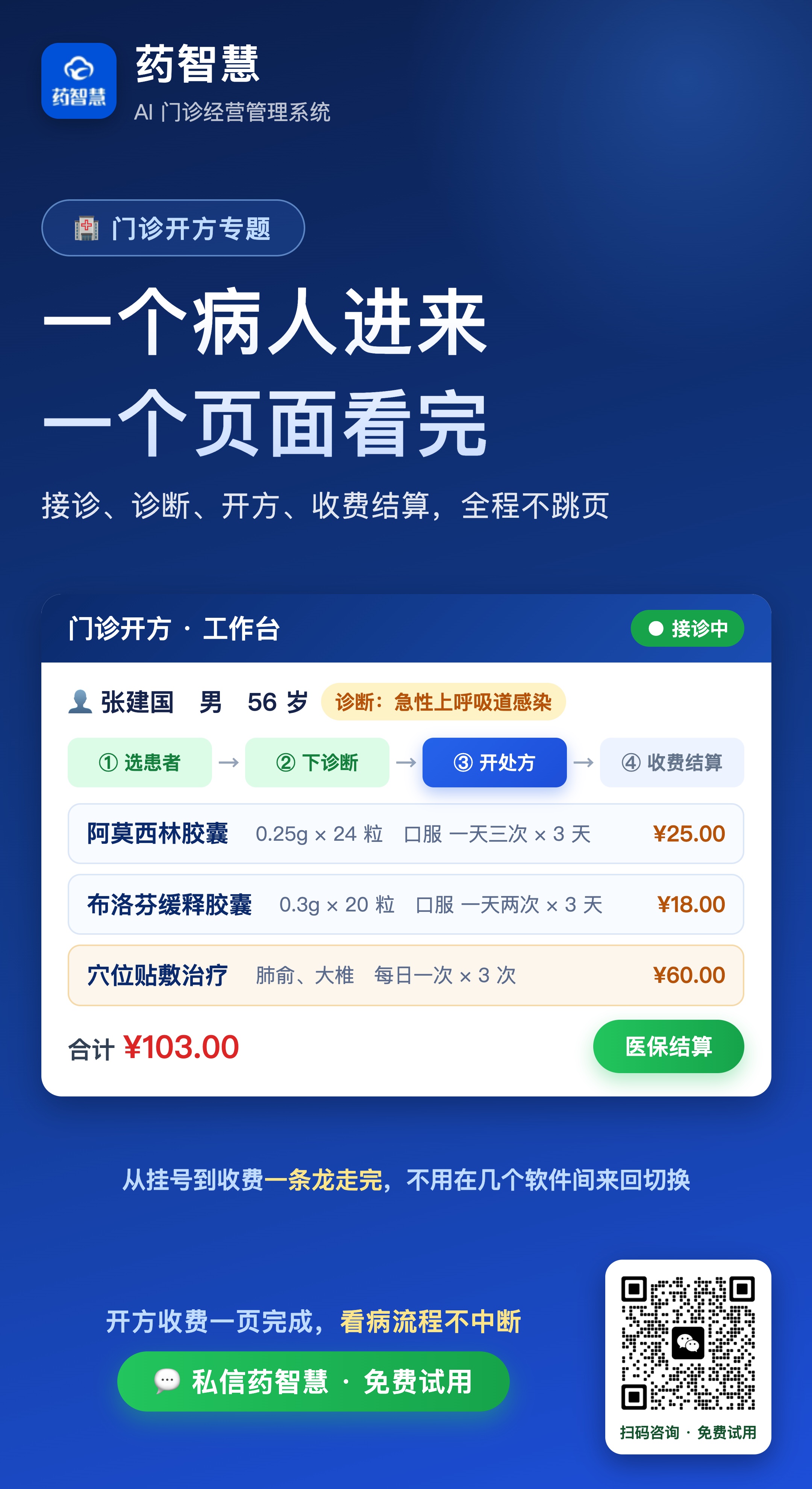门诊开方工作台