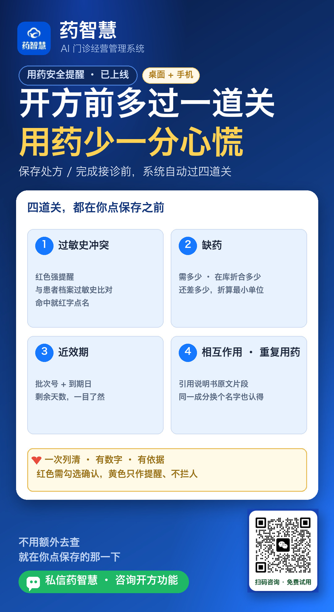 药智慧用药安全提醒上线