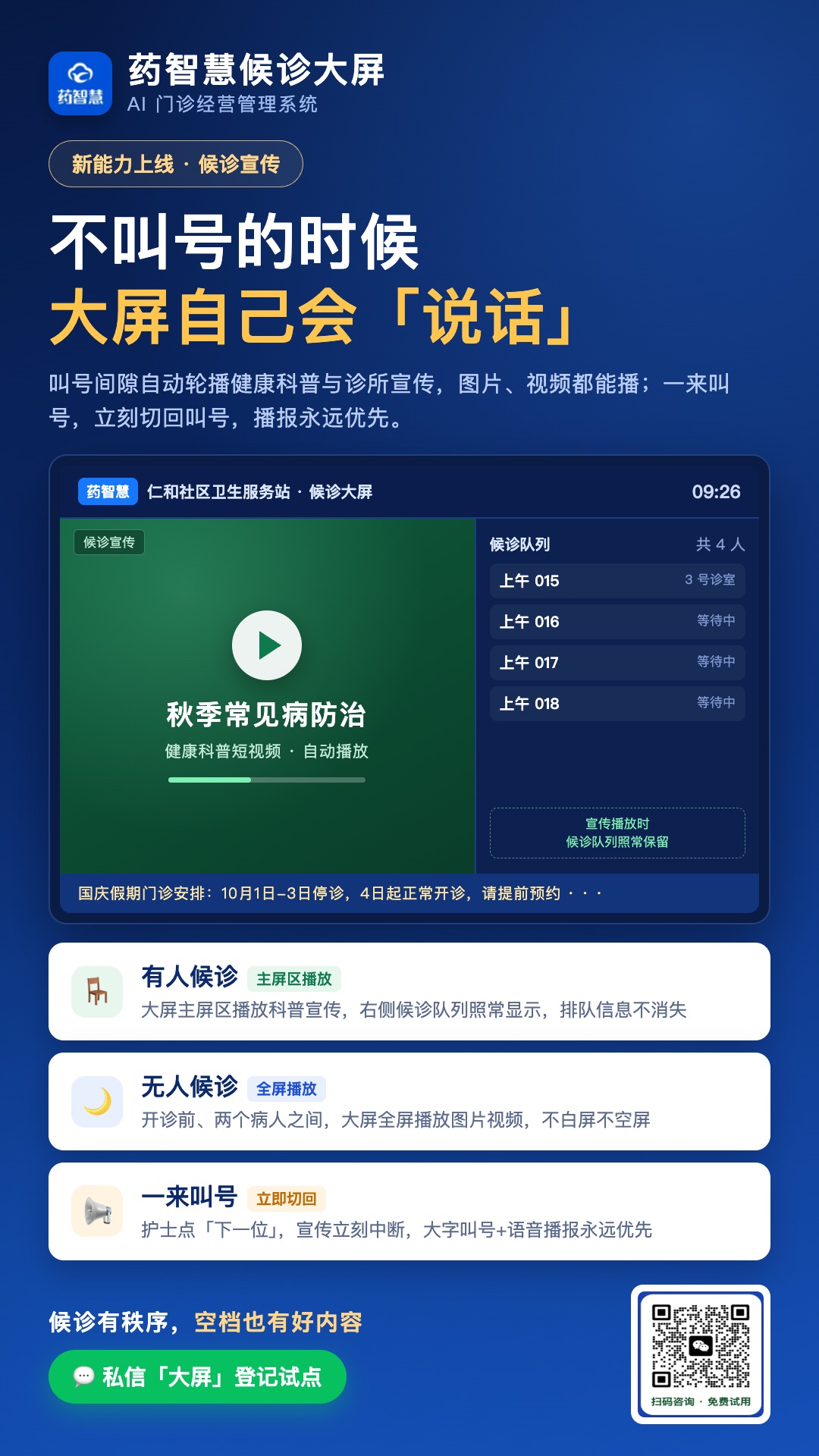 候诊宣传素材管理